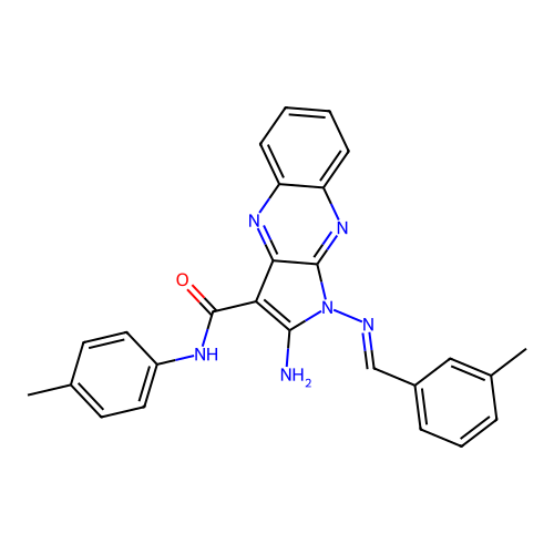 C26H22N6O structure