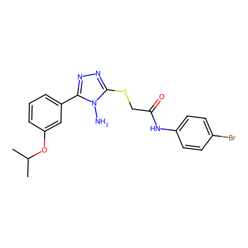 C19H20BrN5O2S structure