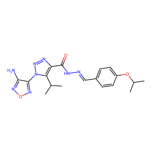 C18H22N8O3 structure