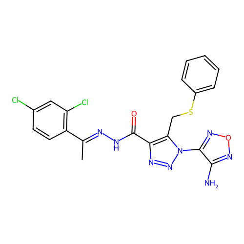 C20H16Cl2N8O2S structure