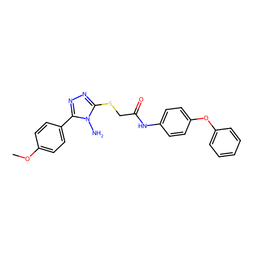 2-{[4-amino-5-(4-methoxyphenyl)-4H-1,2,4-triazol-3-yl]sulfanyl}-N-(4-phenoxyphenyl)acetamide structure