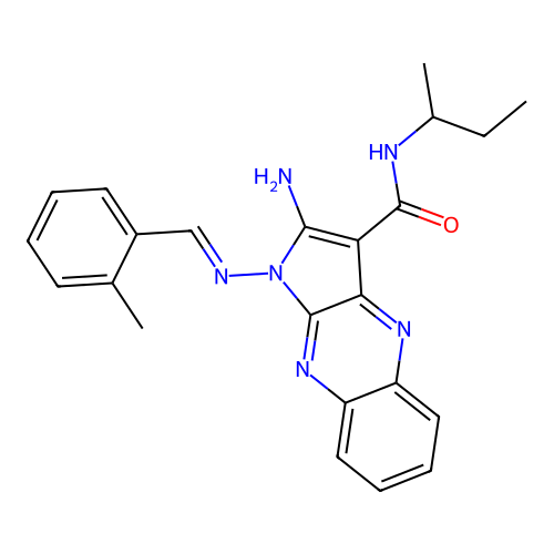 C23H24N6O structure