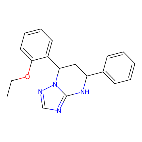 7-(2-Ethoxyphenyl)-5-phenyl-4,5,6,7-tetrahydro[1,2,4]triazolo[1,5-a]pyrimidine structure