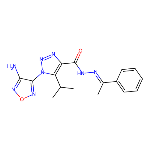 C16H18N8O2 structure