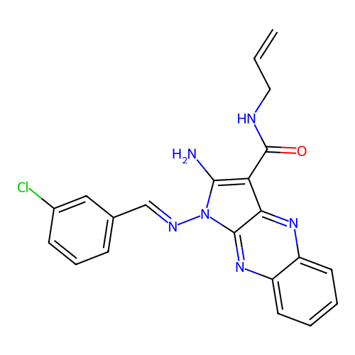 C21H17ClN6O structure
