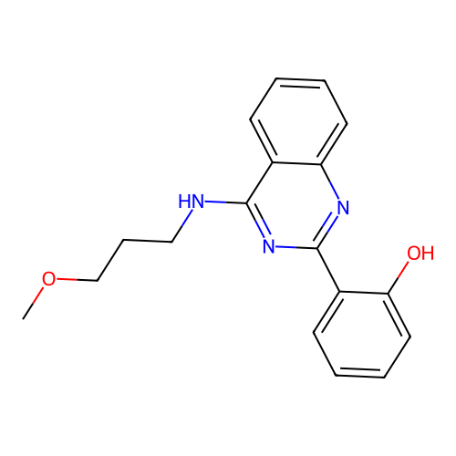 2-(4-((3-Methoxypropyl)amino)quinazolin-2-yl)phenol structure