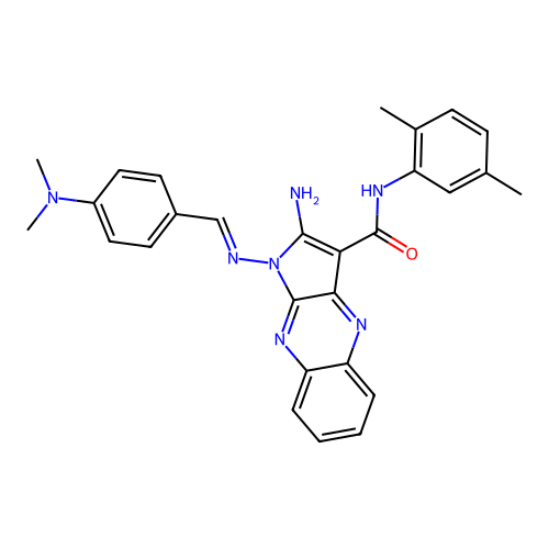 C28H27N7O structure