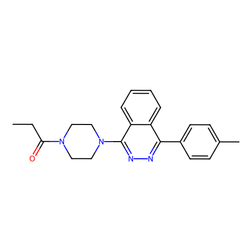 1-(4-(4-(p-Tolyl)phthalazin-1-yl)piperazin-1-yl)propan-1-one structure
