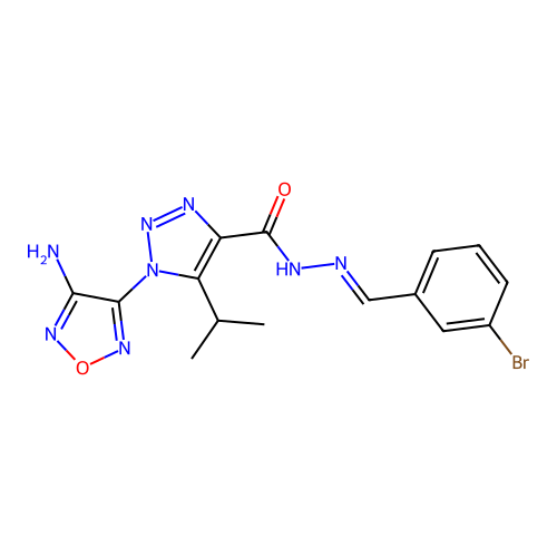 C15H15BrN8O2 structure