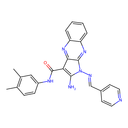 C25H21N7O structure