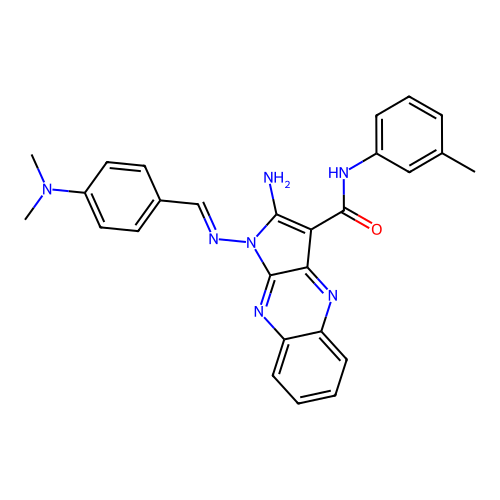 C27H25N7O structure
