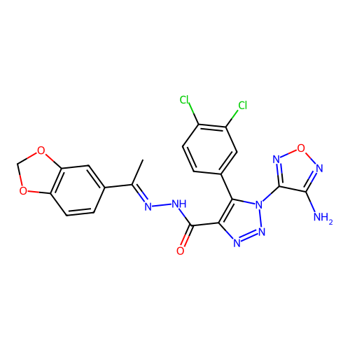 C20H14Cl2N8O4 structure