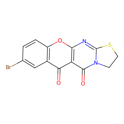 8-Bromo-2,3-dihydrochromeno[2,3-d]thiazolo[3,2-a]pyrimidine-5,6-dione structure