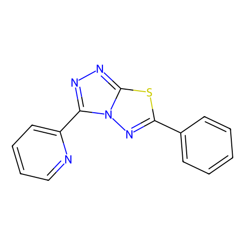 6-Phenyl-3-(2-pyridinyl)[1,2,4]triazolo[3,4-b][1,3,4]thiadiazole structure