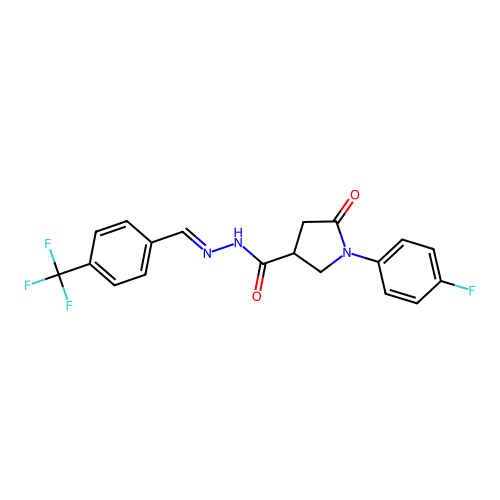 C19H15F4N3O2 structure