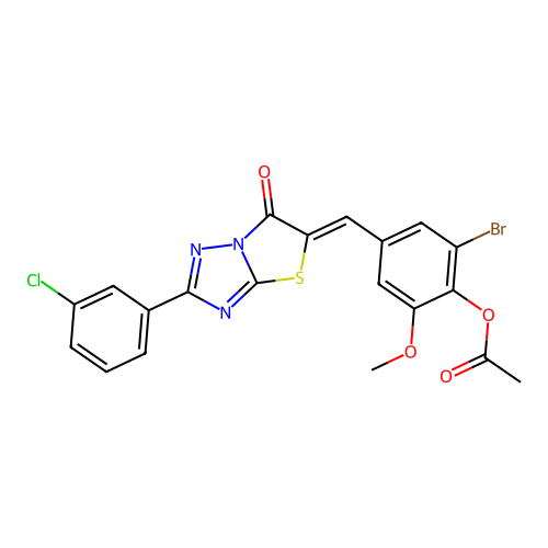 C20H13BrClN3O4S structure