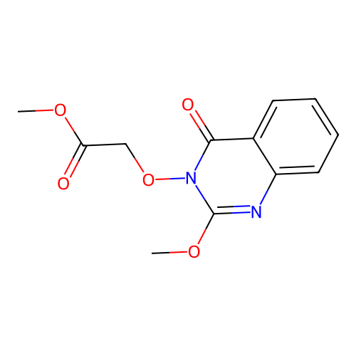 methyl [(2-methoxy-4-oxoquinazolin-3(4H)-yl)oxy]acetate structure