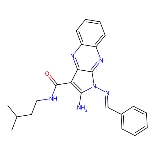 C23H24N6O structure