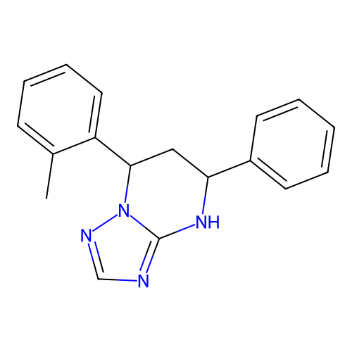 7-(2-Methylphenyl)-5-phenyl-4,5,6,7-tetrahydro[1,2,4]triazolo[1,5-a]pyrimidine structure