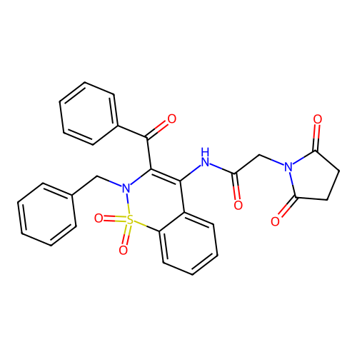 N-(3-benzoyl-2-benzyl-1,1-dioxo-1 structure