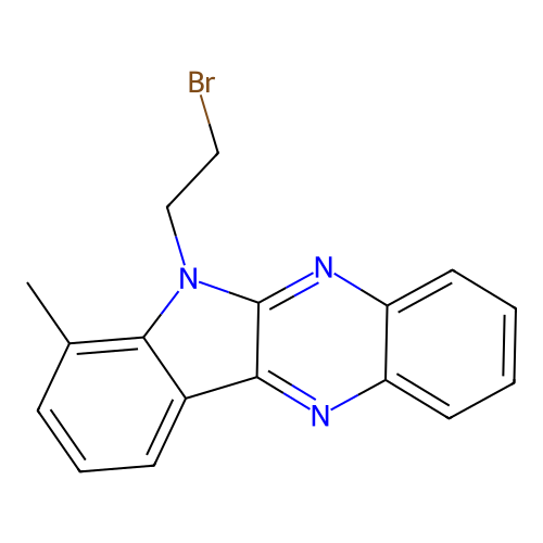 5-(2-Bromoethyl)-4-methylindolo[2,3-b]quinoxaline structure