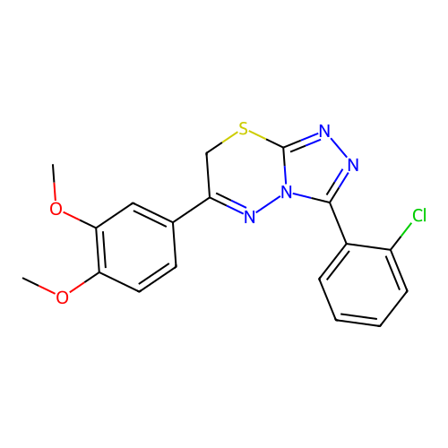 triazolothiadiazine, 27 structure
