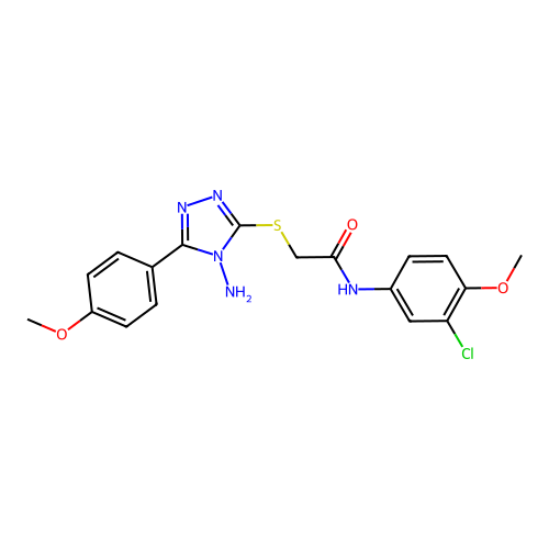 C18H18ClN5O3S structure