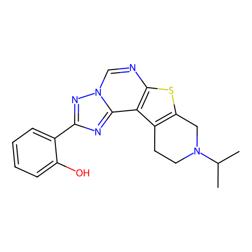 C19H19N5OS structure