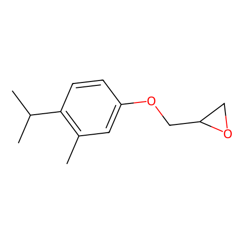 2-((4-Isopropyl-3-methylphenoxy)methyl)oxirane structure