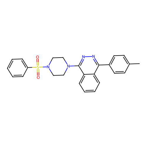 1-(4-(Phenylsulfonyl)piperazin-1-yl)-4-(p-tolyl)phthalazine structure