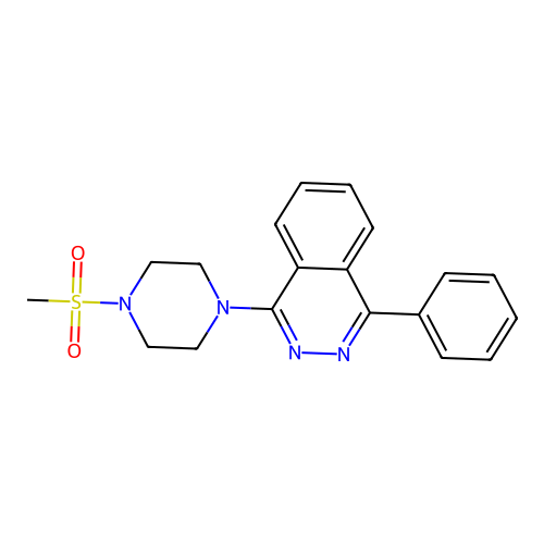 1-(4-(Methylsulfonyl)piperazin-1-yl)-4-phenylphthalazine structure