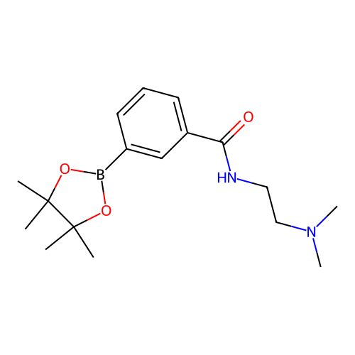 N-(2-(Dimethylamino)ethyl)-3-(4,4,5,5-tetramethyl-1,3,2-dioxaborolan-2-yl)benzamide structure
