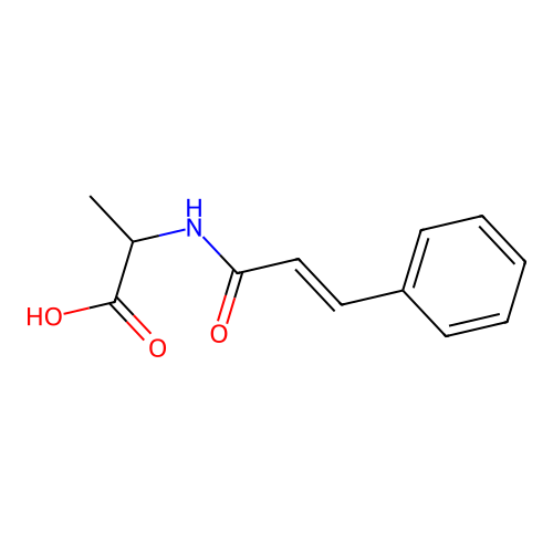 2-(3-phenylprop-2-enoylamino)propanoic Acid structure