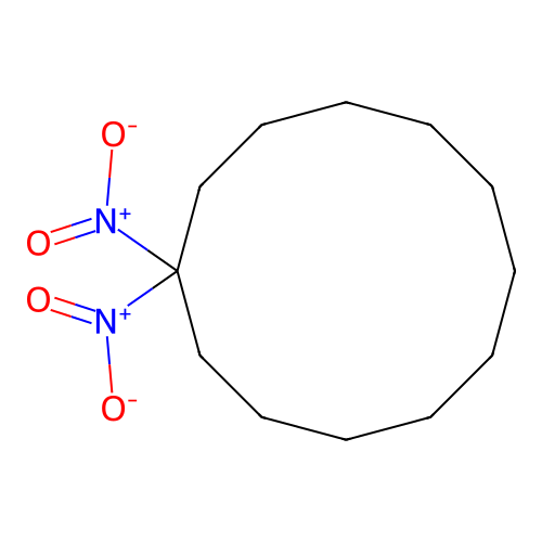 1,1-Dinitrocyclododecane structure