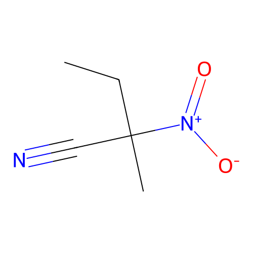 2-Methyl-2-nitrobutanenitrile structure