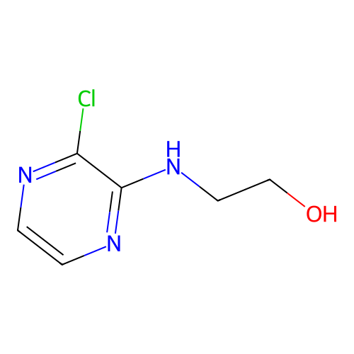 2-[(3-Chloro-2-pyrazinyl)amino]-1-ethanol structure