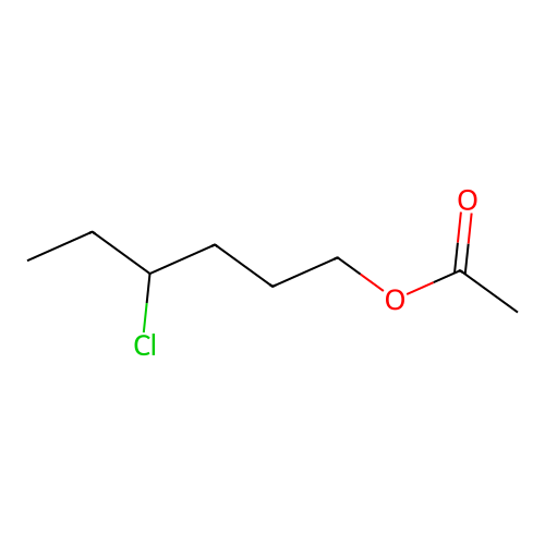 1-Hexanol, 4-chloro, acetate structure