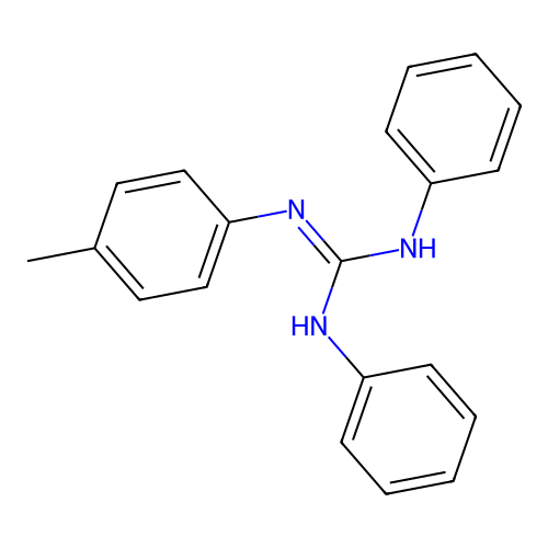 2-(4-Methylphenyl)-1,3-diphenylguanidine structure