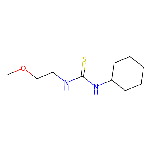 1-Cyclohexyl-3-(2-methoxyethyl)thiourea structure