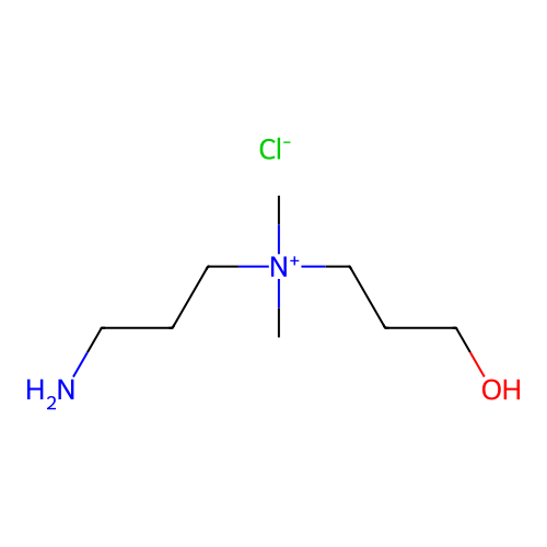 3-Aminopropyl-3-hydroxypropyldimethylammonium chloride structure