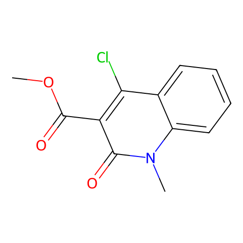 Methyl 4-chloro-1-methyl-2-oxo-1,2-dihydroquinoline-3-carboxylate structure