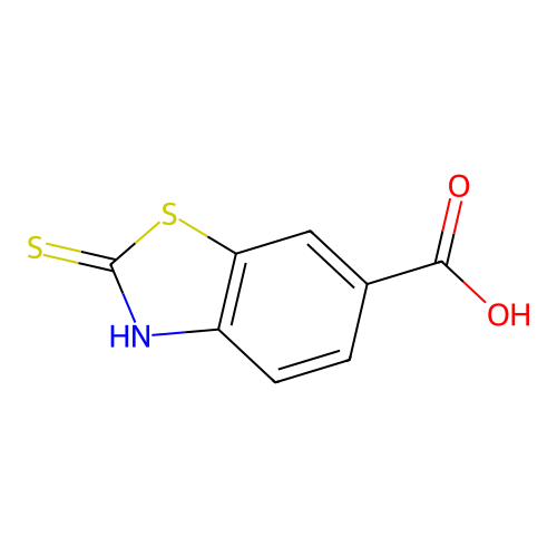 2-Mercapto-benzothiazole-6-carboxylic acid structure