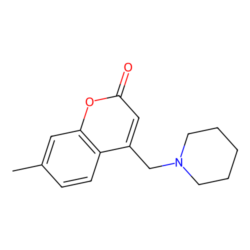 7-Methyl-4-(piperidin-1-ylmethyl)chromen-2-one structure