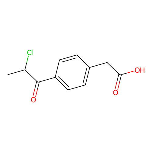 4-(2-Chloropropionyl)phenylacetic acid structure
