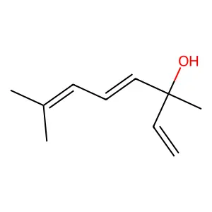 3,7-Dimethyl-1,4,6-octatrien-3-ol structure