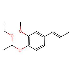 2-(1-Ethoxyethoxy)-5-(1-propenyl)anisole structure