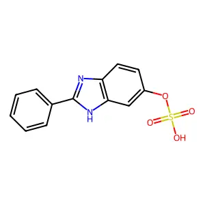 1H-Benzimidazol-5-ol, 2-phenyl-, hydrogen sulfate (ester) structure