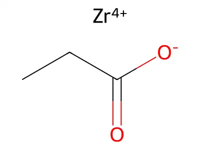 Propanoic acid, zirconium salt (1:?) structure