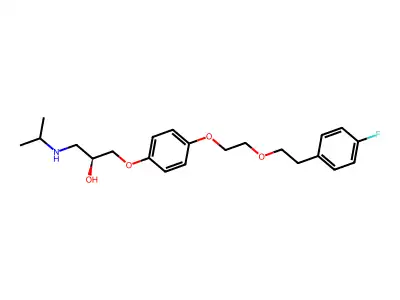 Flusoxolol structure