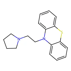 10-(2-(1-Pyrrolidinyl)ethyl)-10H-phenothiazine structure
